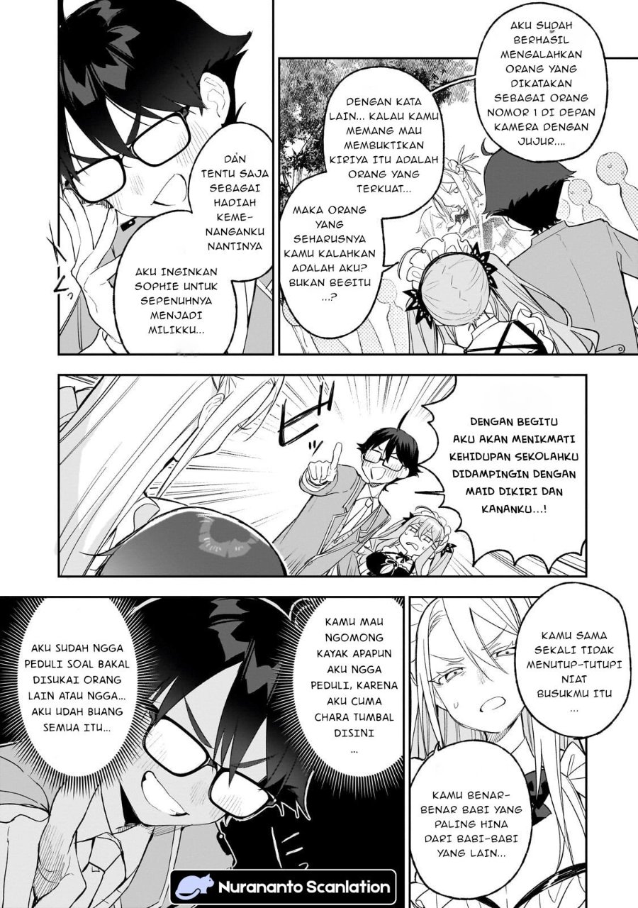 Baca Ore wa Gakuen Zunou Battle no Ensyutsuka!: Jishou Mob ga Kage kara Egaku Saikyou Shujinkou Musou Scenario - Chapter 4.2 halaman 7