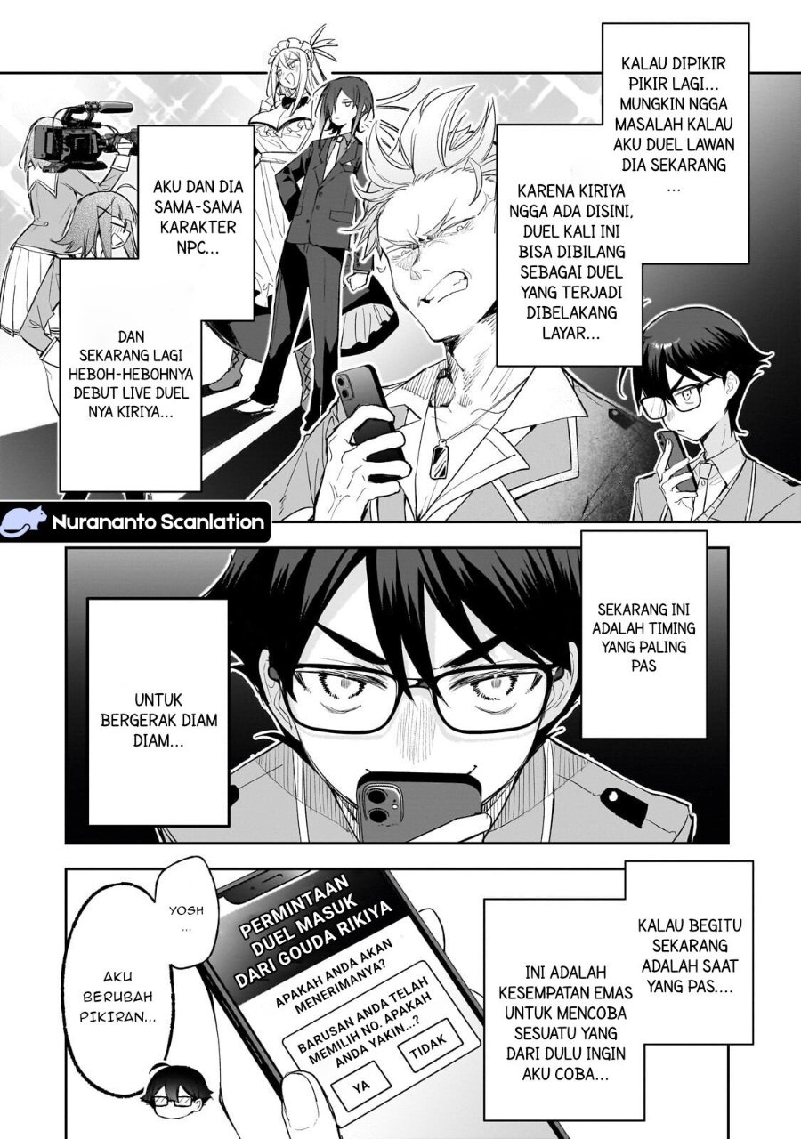 Baca Ore wa Gakuen Zunou Battle no Ensyutsuka!: Jishou Mob ga Kage kara Egaku Saikyou Shujinkou Musou Scenario - Chapter 4.3 halaman 9