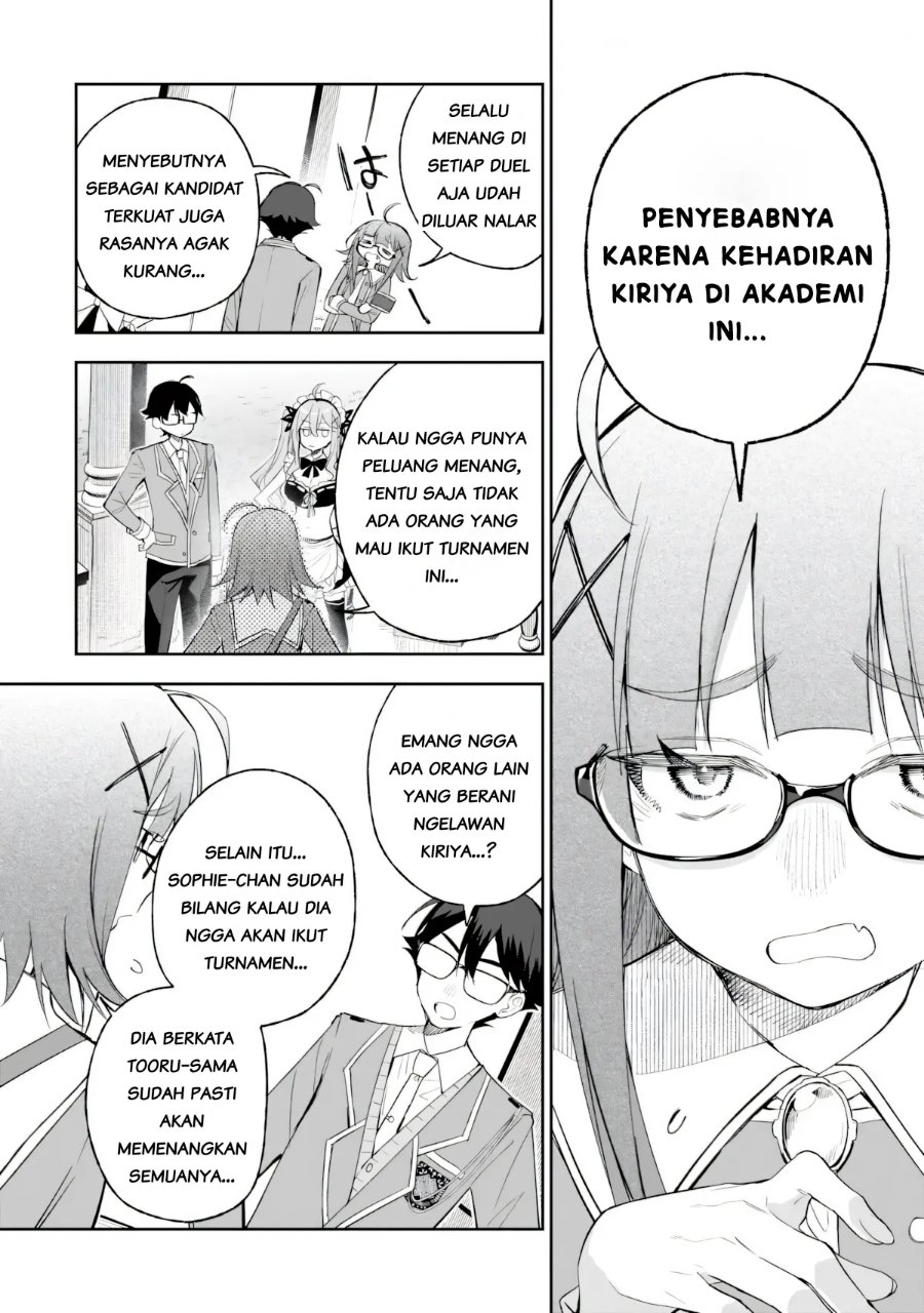 Ore wa Gakuen Zunou Battle no Ensyutsuka!: Jishou Mob ga Kage kara Egaku Saikyou Shujinkou Musou Scenario Chapter 9.1 - Page 10
