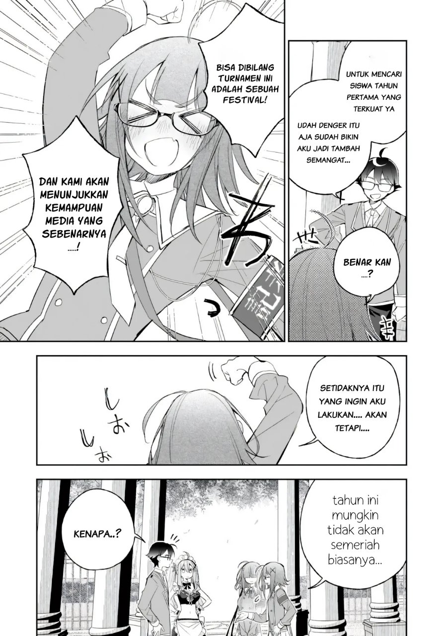 Ore wa Gakuen Zunou Battle no Ensyutsuka!: Jishou Mob ga Kage kara Egaku Saikyou Shujinkou Musou Scenario Chapter 9.1 - Page 8