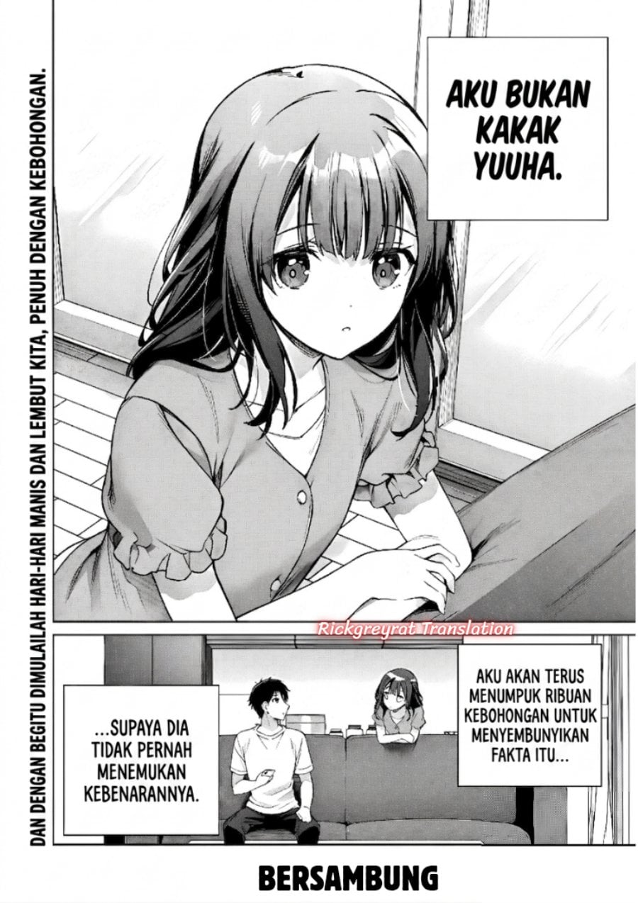 Ore wa Gimai ni Uso wo Tsuku ~Chi no Tsunaganai Imouto wo Ore ga Hikitoru Koto ni Shita~ Chapter 1 - Page 61