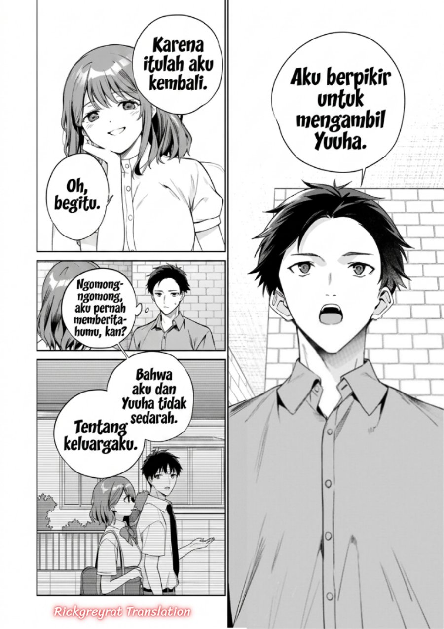 Ore wa Gimai ni Uso wo Tsuku ~Chi no Tsunaganai Imouto wo Ore ga Hikitoru Koto ni Shita~ Chapter 3.2 - Page 13