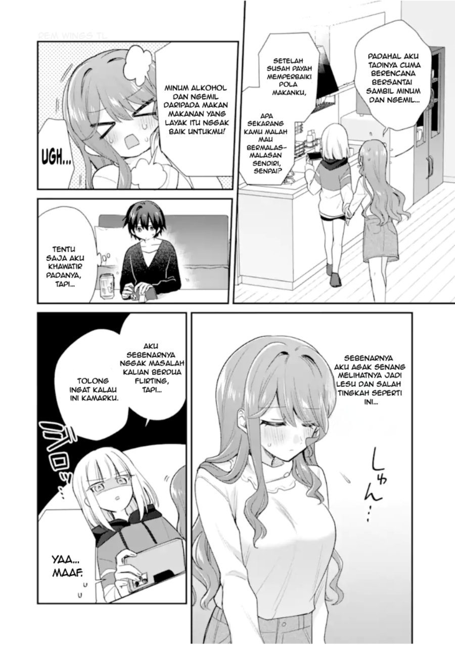 Osake to Senpai Kanojo to no Amaama Doukyo Lovecome wa Nijuusai ni Natte kara Chapter 6.2 - Page 2