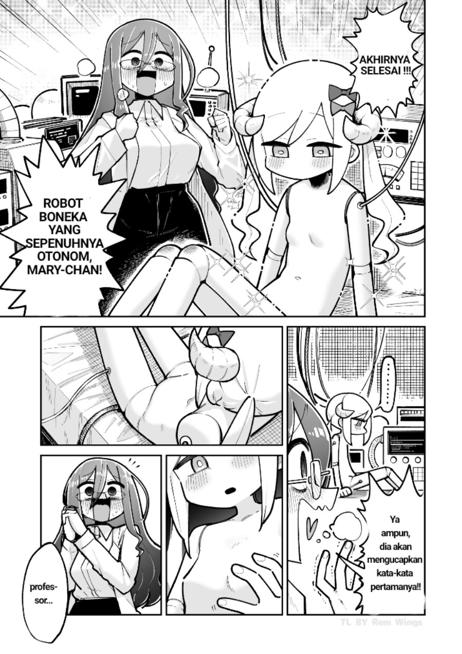 Baca Osana Robot to Abunai Hakase - Chapter 1 halaman 1