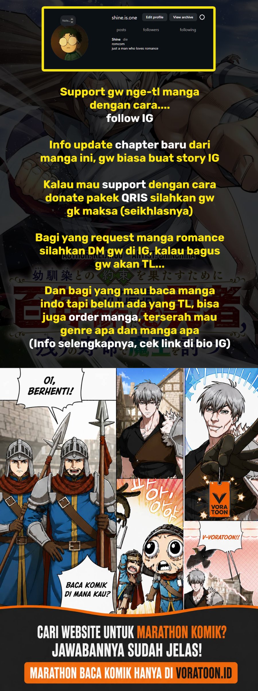 Baca Osananajimi to no Yakusoku wo Hatasu Tame ni Hyakunen Shugyo Shita Rouyuusha, Nokori no Jumyou de Maou wo Utsu Chapter 3 Bahasa Indonesia page 110