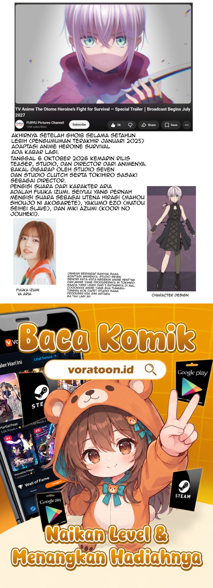 Otome Game no Heroine de Saikyou Survival Chapter 38 - Page 29