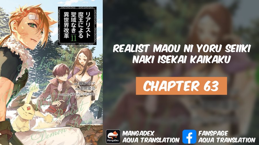 Realist Maou Niyoru Seiiki Naki Isekai Kaikaku Chapter 63 - Page 1