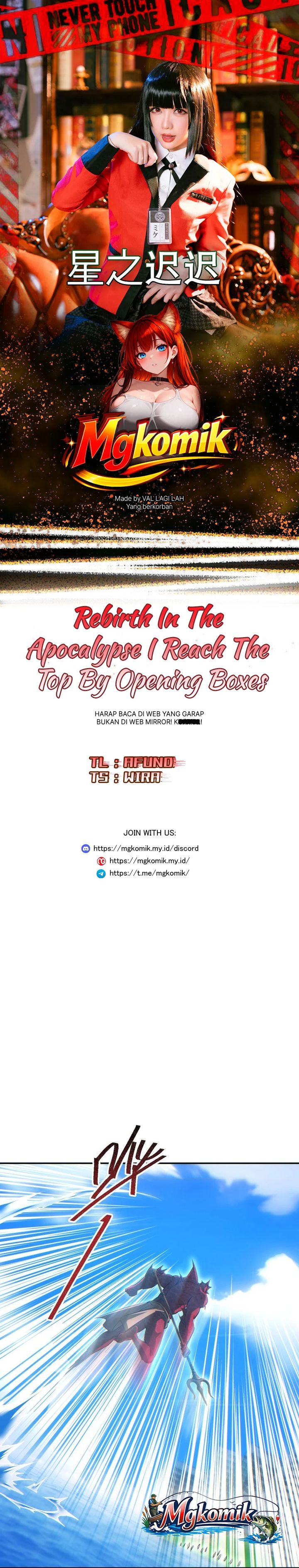 Rebirth in the Apocalypse: I Reach the Top by Opening Boxes Chapter 102 - Page 1