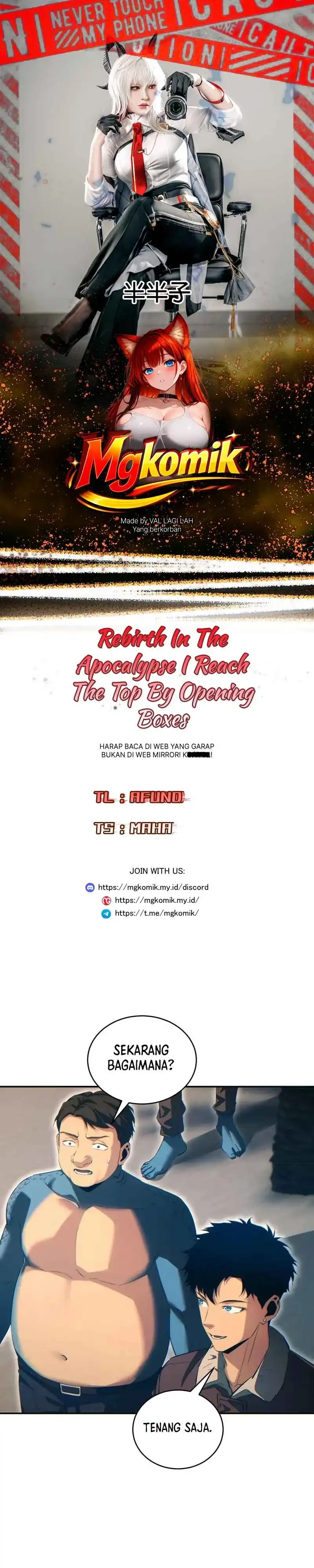 Baca Rebirth in the Apocalypse: I Reach the Top by Opening Boxes - Chapter 95 halaman 1