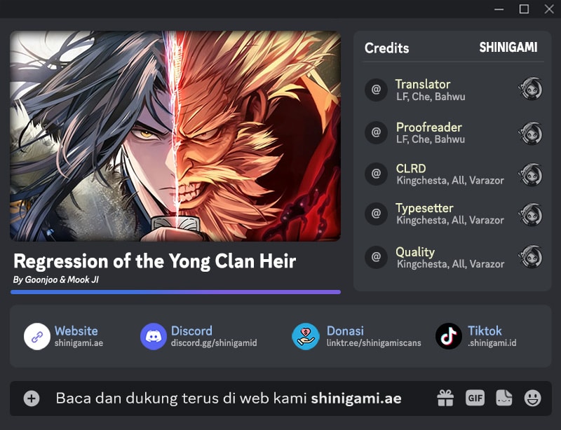 Regression Of The Yong Clan Heir Chapter 56 - Page 1