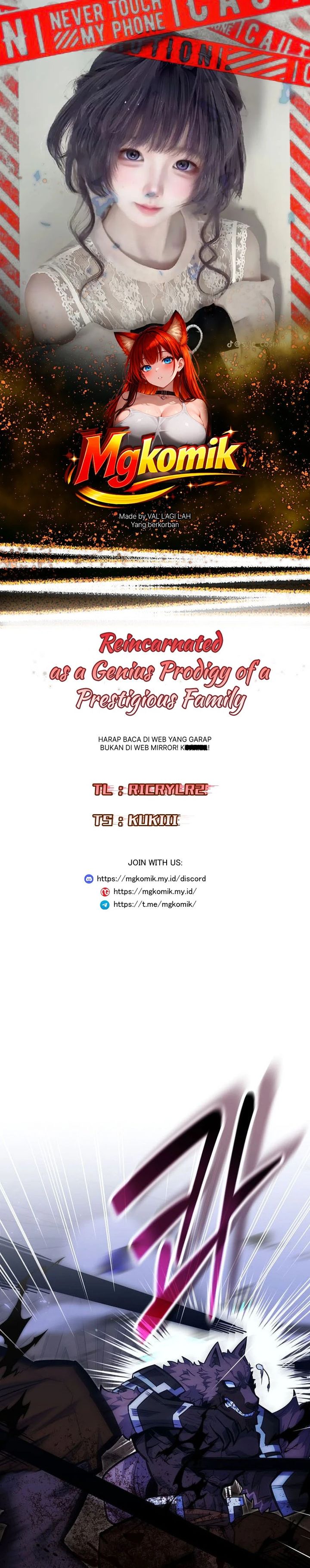 Baca Reincarnated as a Genius Prodigy of a Prestigious Family - Chapter 100 halaman 1