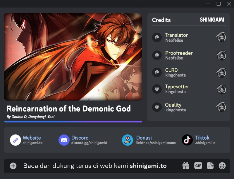 Baca Reincarnation Of The Demonic God (Reincarnation of the Divine Demon) - Chapter 44 halaman 1