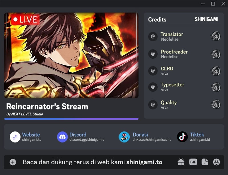 Baca Reincarnator's Stream - Chapter 44 halaman 1