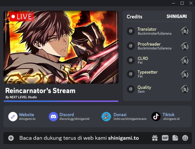 Baca Reincarnator's Stream - Chapter 45 halaman 1