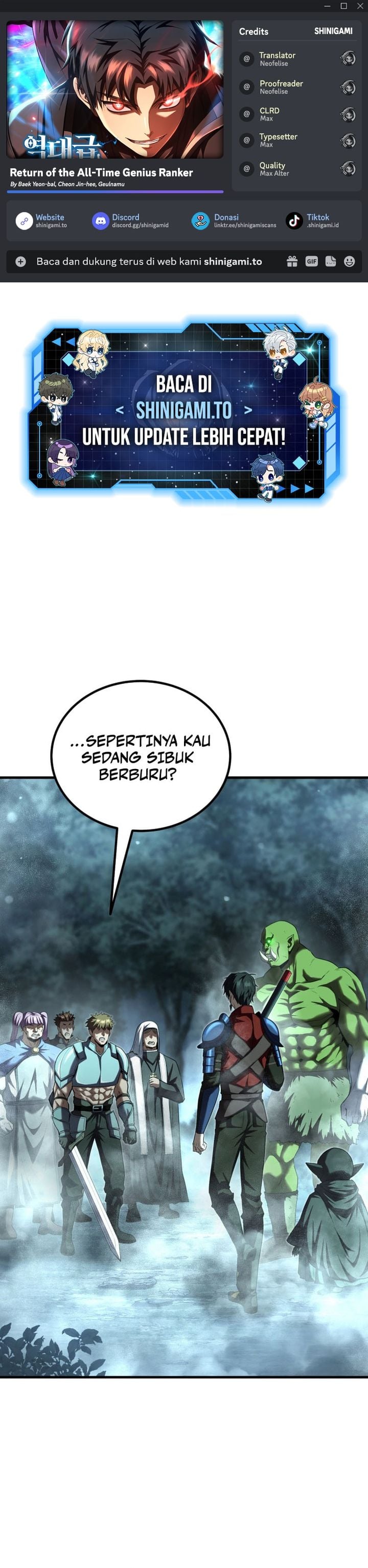 Baca Return Of The All-Time Genius Ranker - Chapter 29 halaman 1
