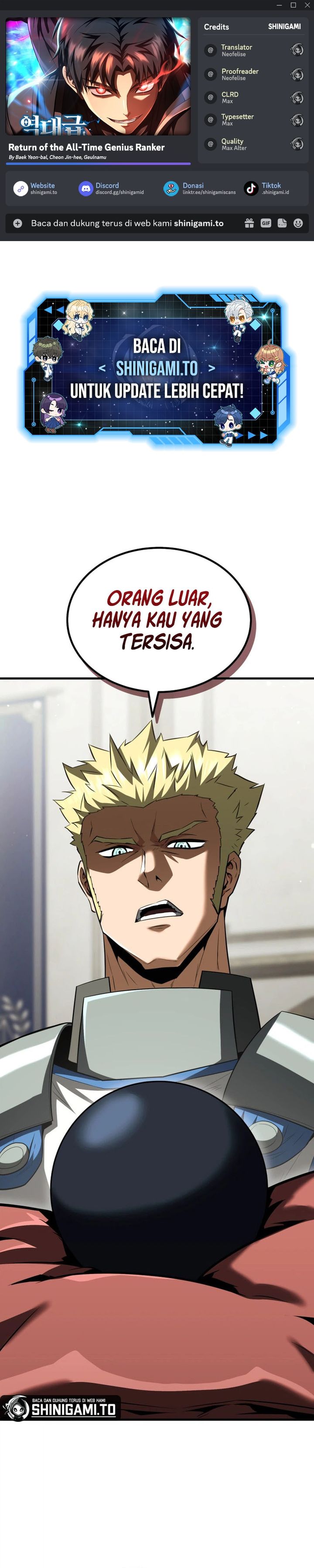 Baca Return Of The All-Time Genius Ranker - Chapter 34 halaman 1