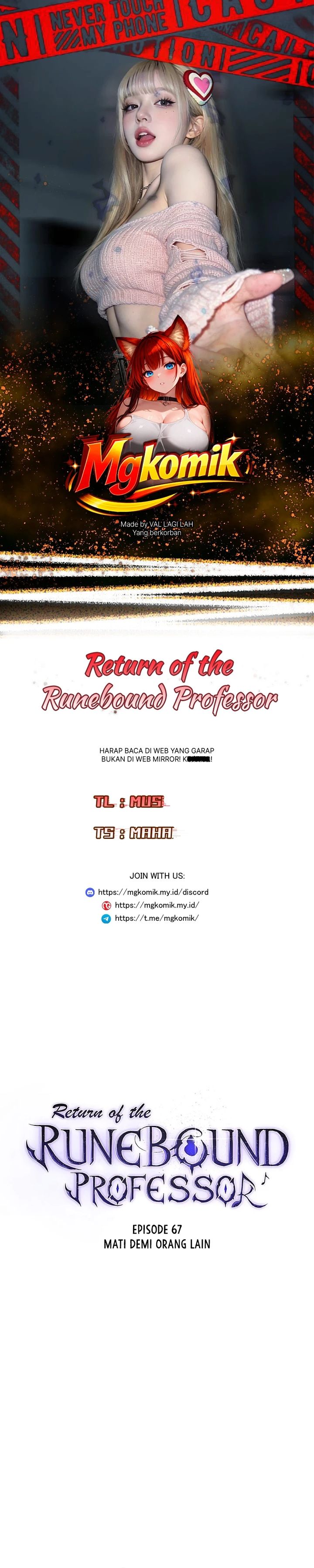 Baca Return of the Runebound Professor - Chapter 67 halaman 1