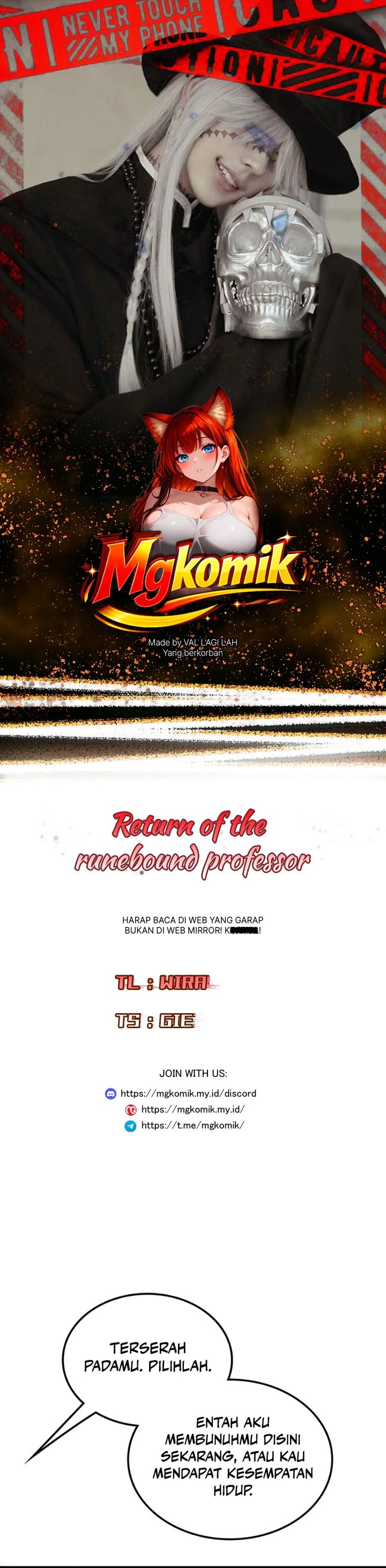 Baca Return of the Runebound Professor - Chapter 73 halaman 1