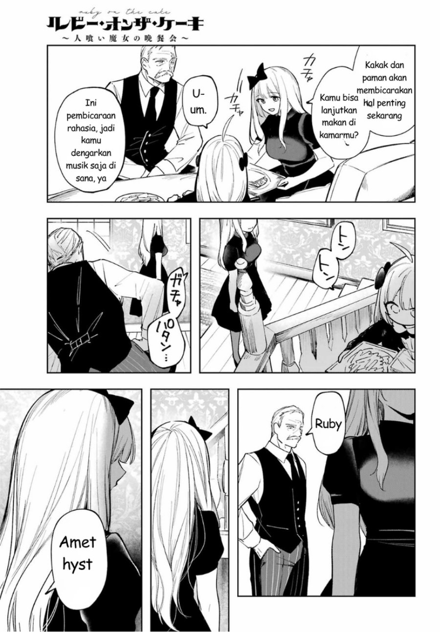 Baca Ruby on the Cake: Hitokui Majo no Bansankai - Chapter 2 halaman 13