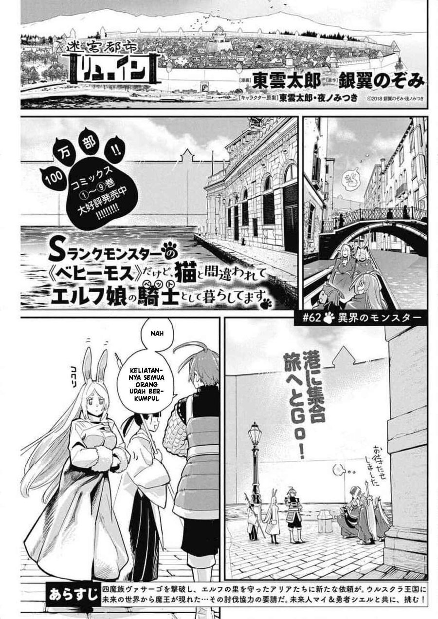 Baca S-Rank Monster no Behemoth Dakedo, Neko to Machigawarete Erufu Musume no Kishi (Pet) Toshite Kurashitemasu - Chapter 62 halaman 2