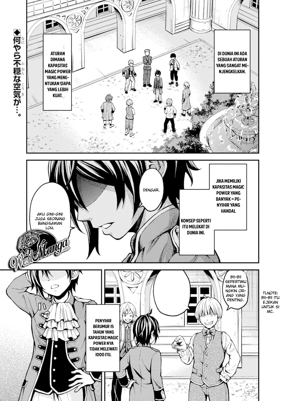 Baca Saisoku Musou no B-kyuu Mahou Tsukai: Ippatsu Utareru Mae ni Senpatsu Uchikaesu! - Chapter 1 halaman 2