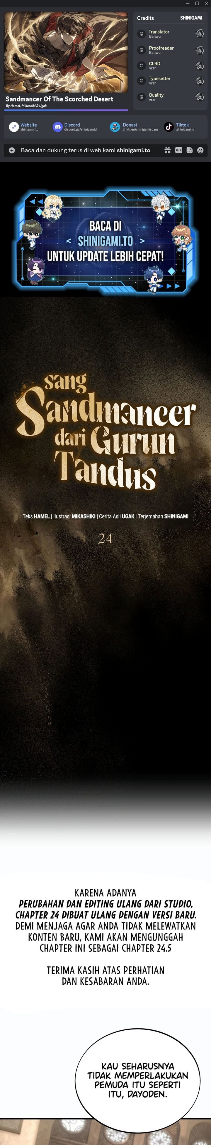 Baca Sandmancer Of The Scorched Desert - Chapter 24.5 halaman 1