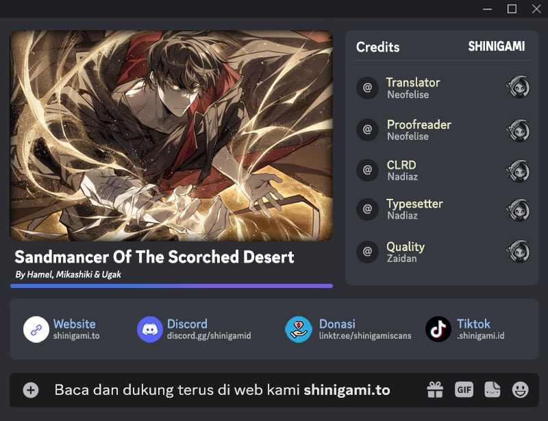 Baca Sandmancer Of The Scorched Desert - Chapter 8 halaman 1