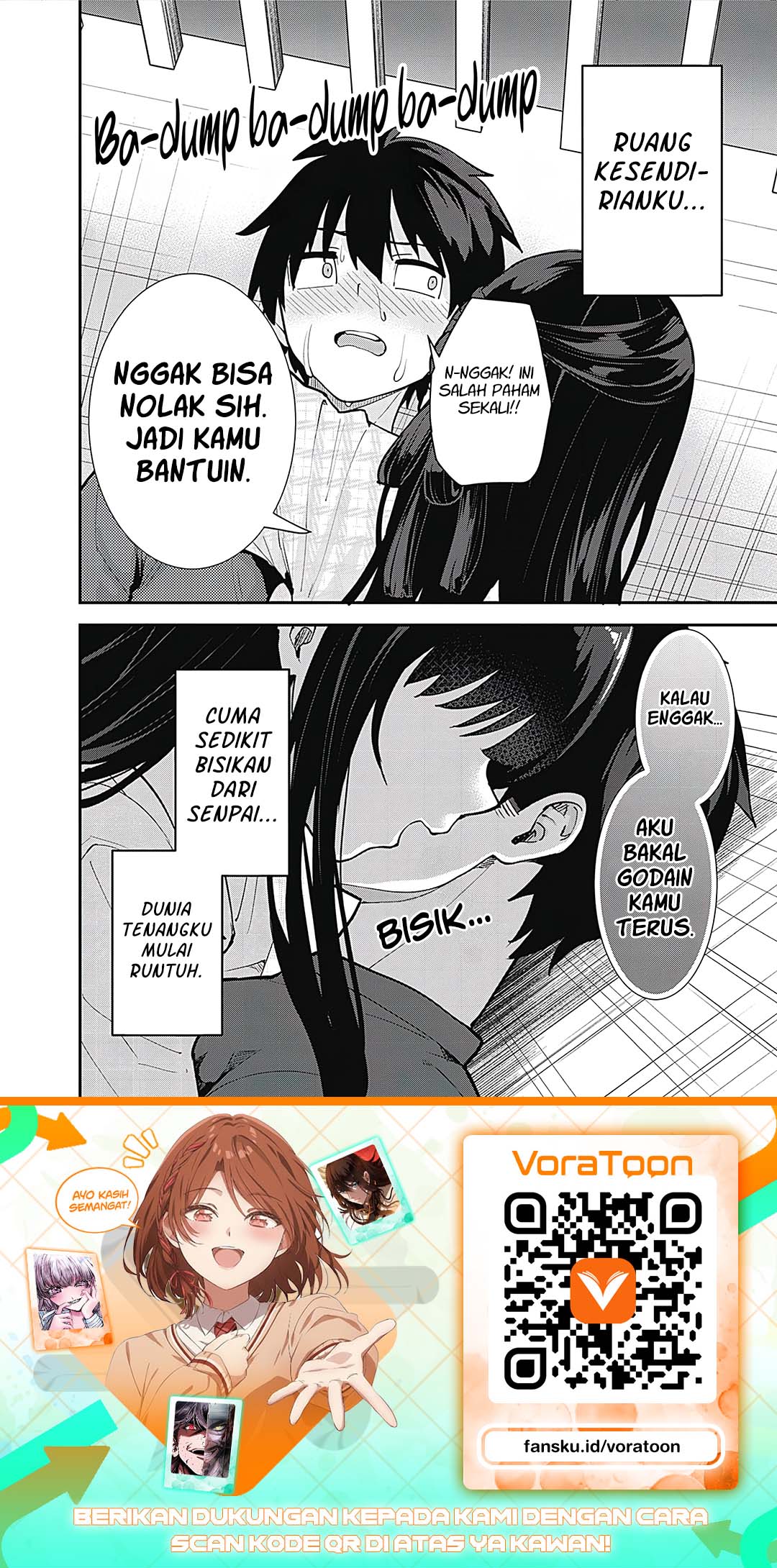 Baca Sasayaki Sasaru Sasaki-san Chapter 1 Bahasa Indonesia page 62