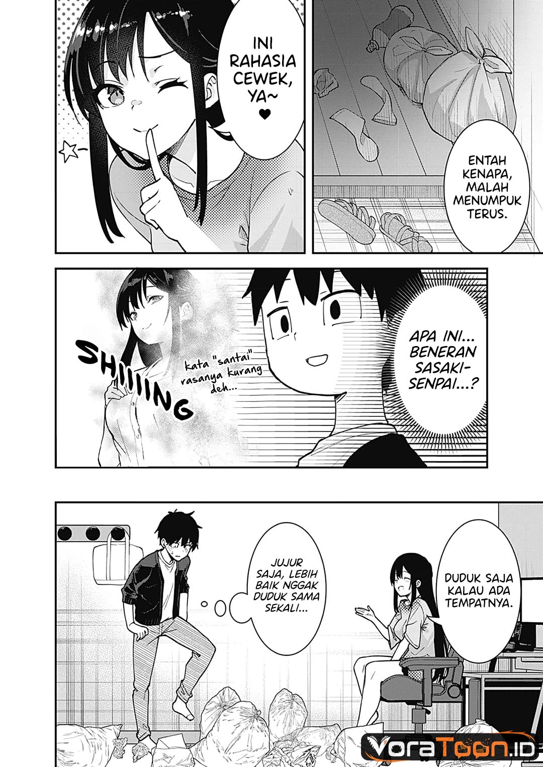 Baca Sasayaki Sasaru Sasaki-san Chapter 2 Bahasa Indonesia page 18