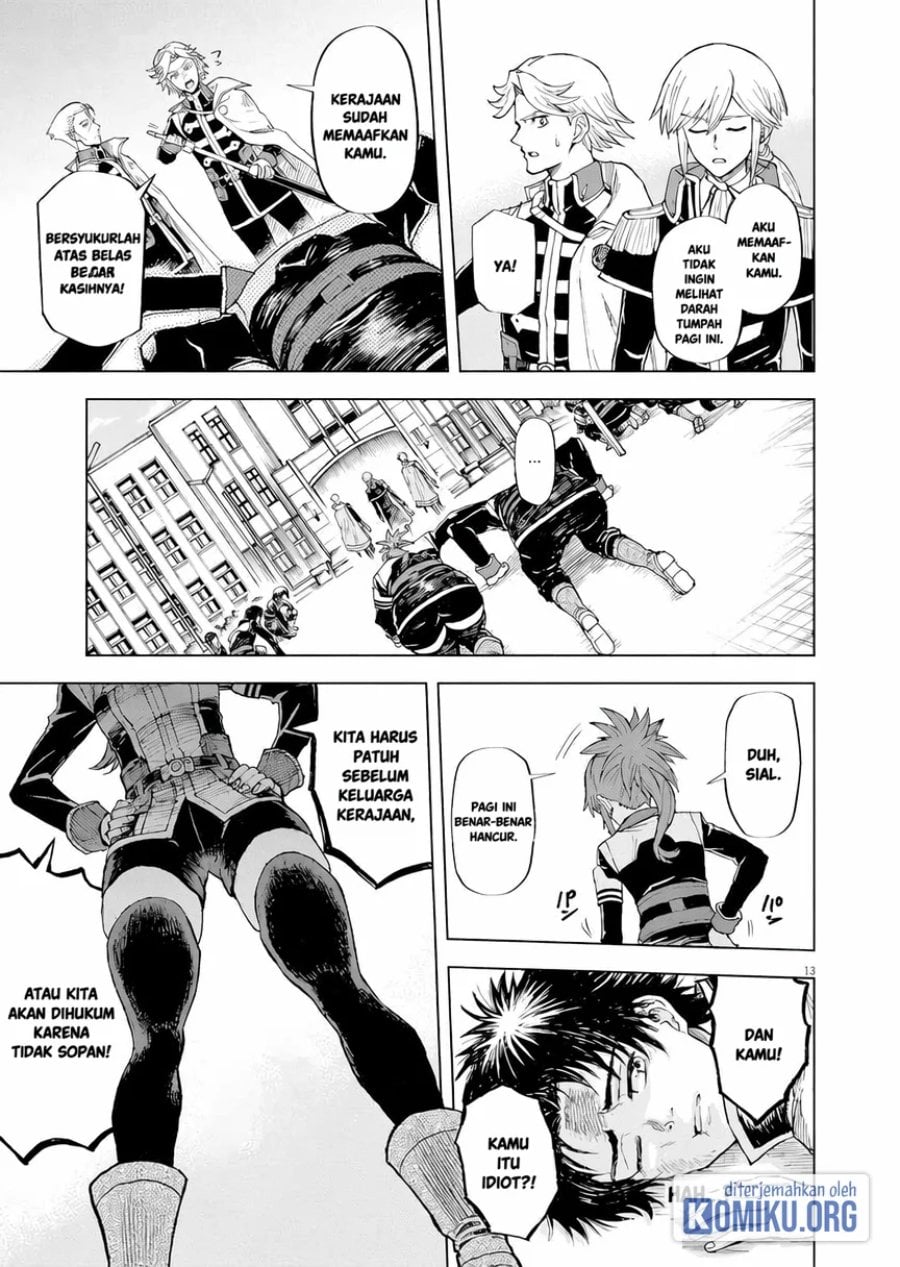 Halaman 13 dari Sekai Saikyou no Kishi wa, Kanarazu Shinu Heroine wo Sukuu Tame Isekai Demo Saikyou no Kishi to Naru ~Ryoutei ni Hana wo, Ryoute ni Ken wo~ Chapter 2