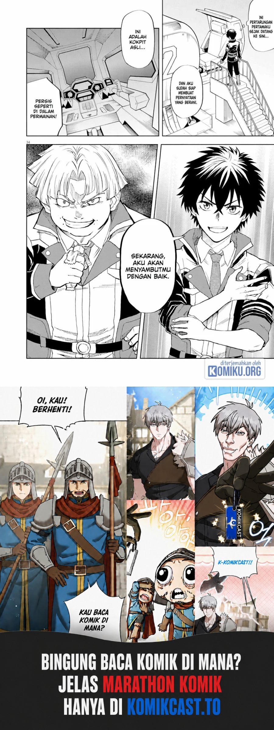 Halaman 34 dari Sekai Saikyou no Kishi wa, Kanarazu Shinu Heroine wo Sukuu Tame Isekai Demo Saikyou no Kishi to Naru ~Ryoutei ni Hana wo, Ryoute ni Ken wo~ Chapter 3