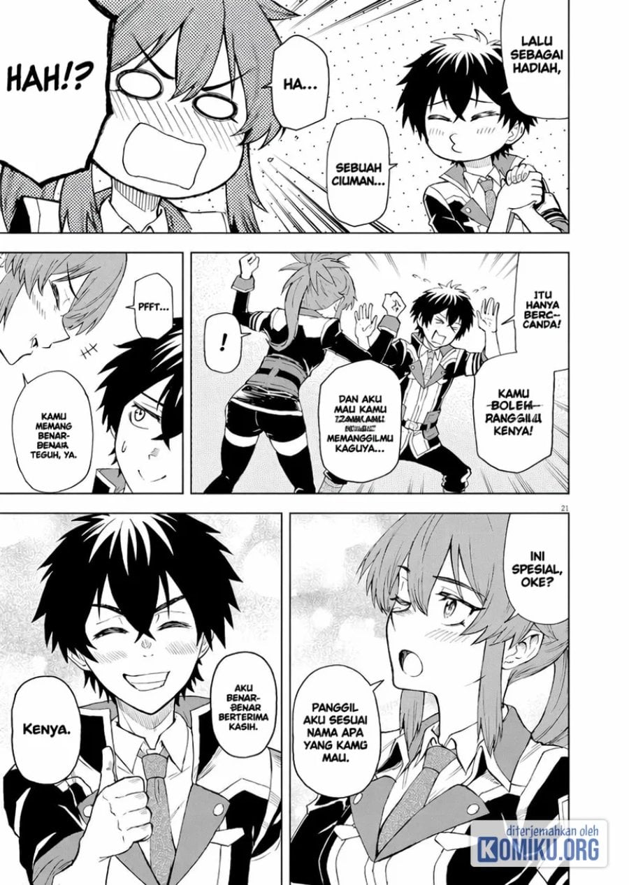 Halaman 19 dari Sekai Saikyou no Kishi wa, Kanarazu Shinu Heroine wo Sukuu Tame Isekai Demo Saikyou no Kishi to Naru ~Ryoutei ni Hana wo, Ryoute ni Ken wo~ Chapter 4