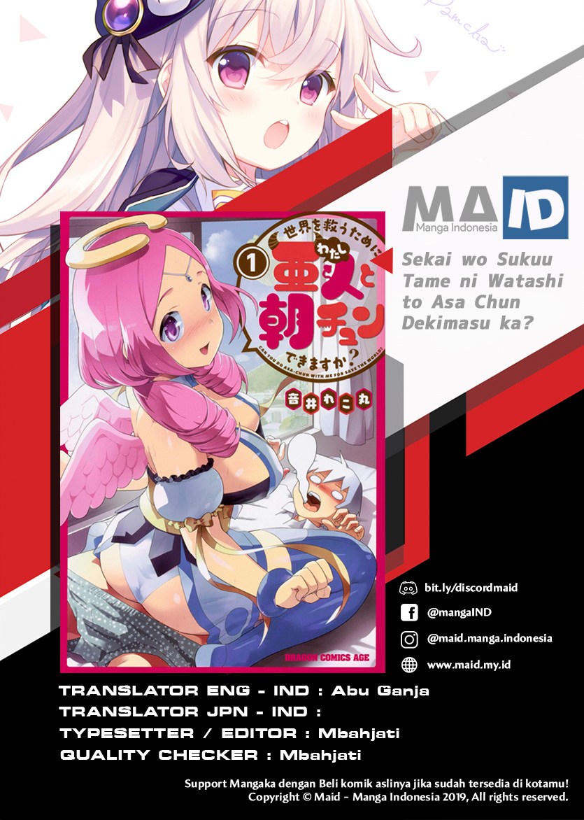 Baca Sekai wo Sukuu Tame ni Watashi to Asa Chun Dekimasu ka? - Chapter 1 halaman 2