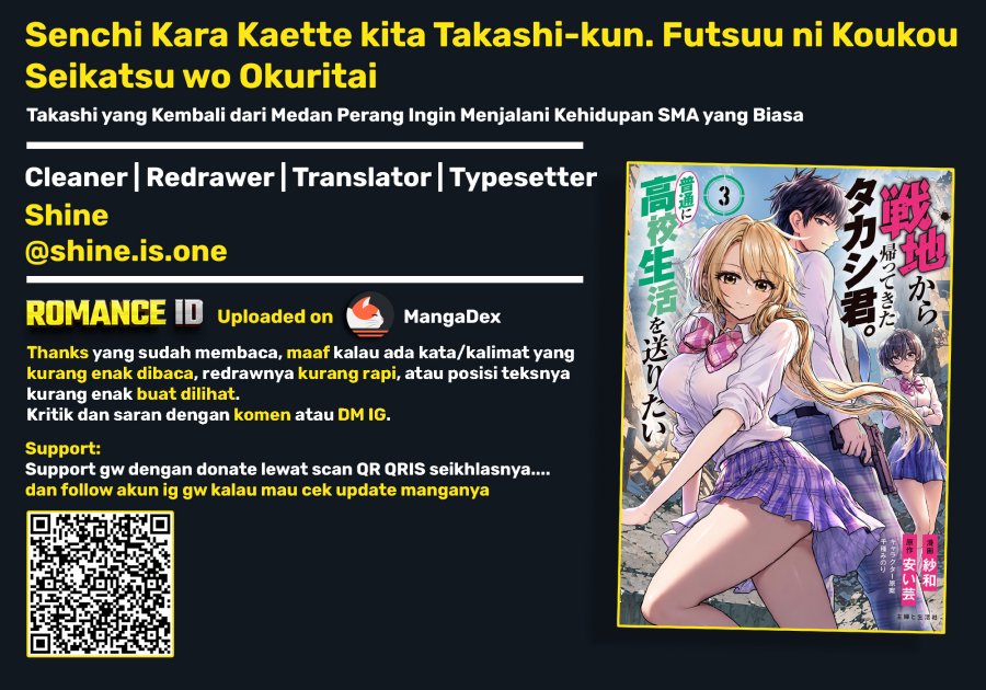Senchi Kara Kaette kita Takashi-kun. Futsuu ni Koukou Seikatsu wo Okuritai - Chapter 19 - Page 36