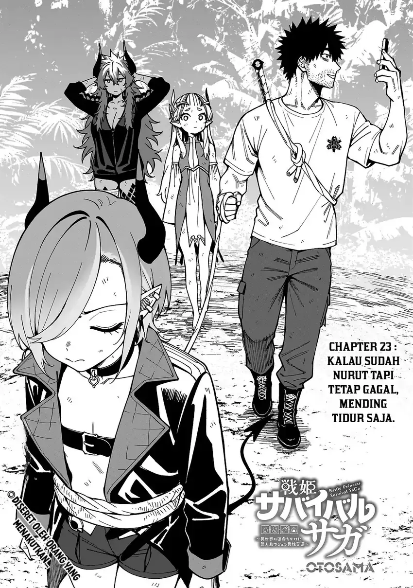Baca Senki Survival Saga: Isekai no Unmei o Kaketa Mujintou Fujun Iseikouyuu - Chapter 23 halaman 2