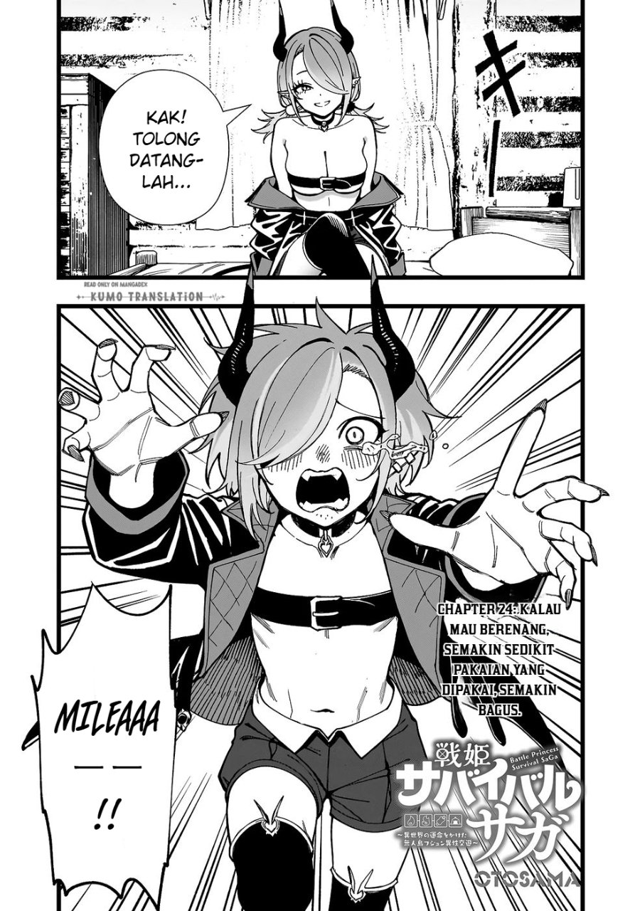 Baca Senki Survival Saga: Isekai no Unmei o Kaketa Mujintou Fujun Iseikouyuu - Chapter 24 halaman 2