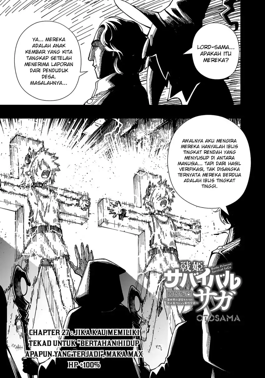 Baca Senki Survival Saga: Isekai no Unmei o Kaketa Mujintou Fujun Iseikouyuu - Chapter 27 halaman 2
