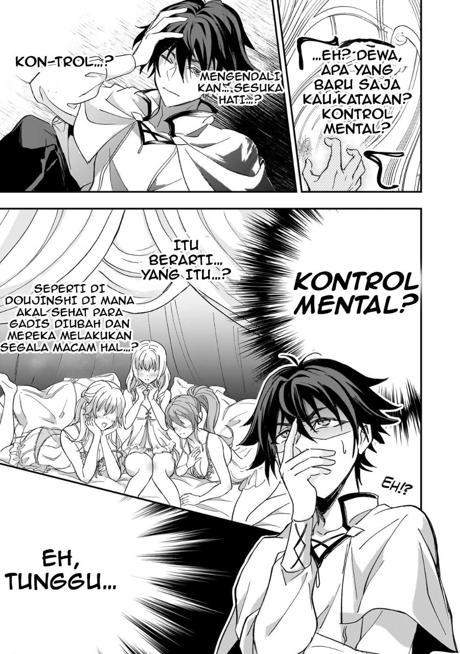 Baca Sennou Sukiru de Isekai Musou!? ~ Sukiru ga Baretara Shokei Sareru node Kenzen Seijitsu ni Ikiyou to Shitara, Nazeka Bishoujo-tachi ni Aisarete iru Ken ni Tsuite - Chapter 1 halaman 22