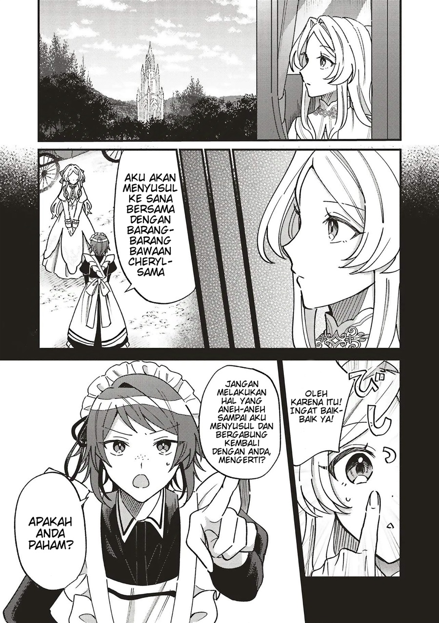 Baca Senrihin Reijou Sheryl wa Jibun Okorosu Otto wo Kago Shitai Chapter 3 Bahasa Indonesia page 24