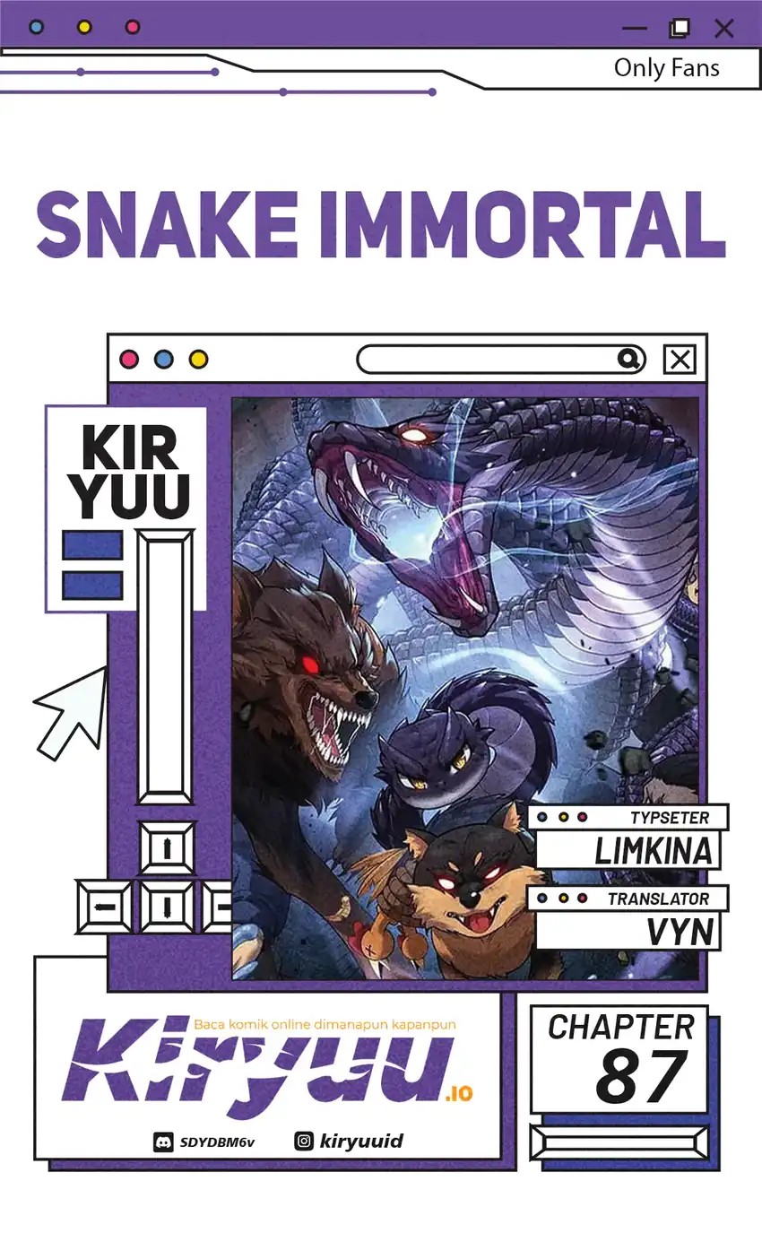 Snake Immortal: The Tale of a Snake's Cultivation to Immortality Chapter 87 - Page 1