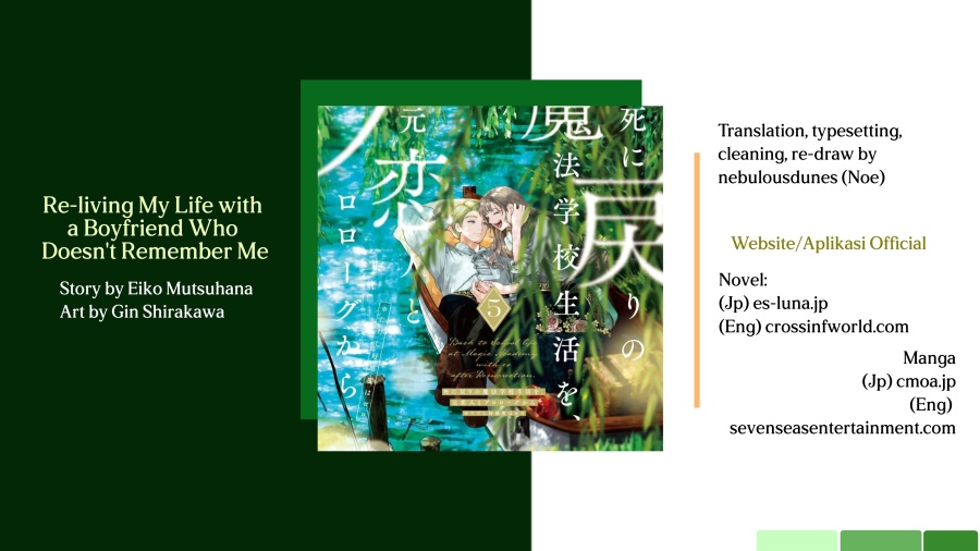 Baca Shinimodori no Mahou Gakkou Seikatsu o, Moto Koibito to Prologue kara - Chapter 8 halaman 1