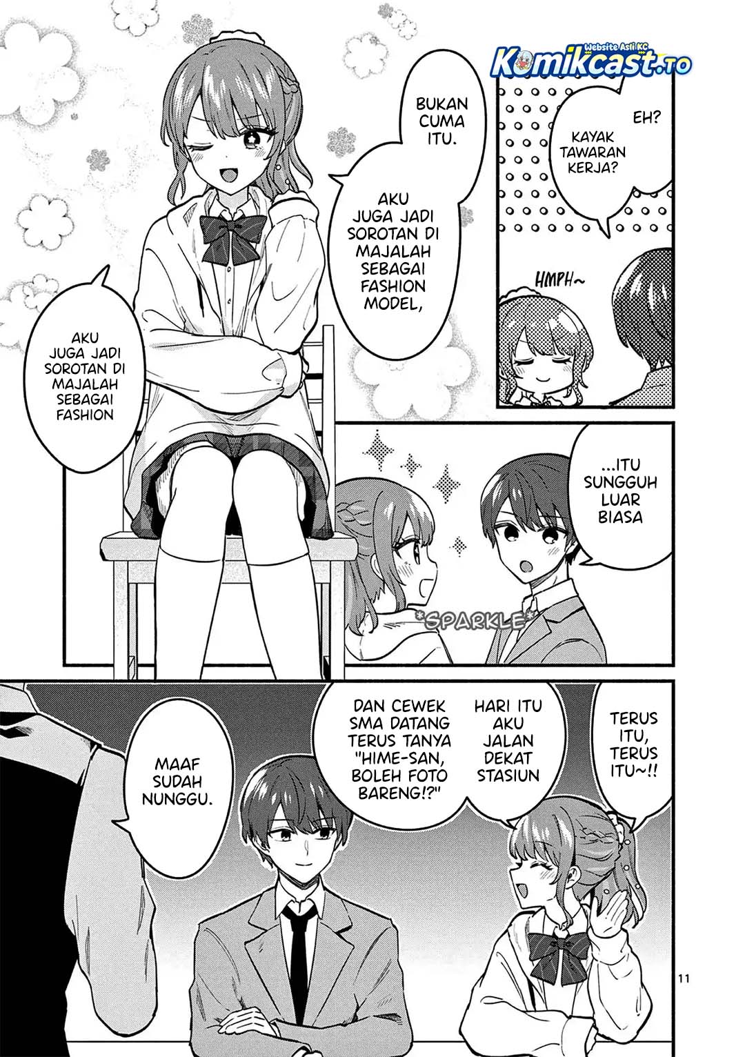Baca Shiotaiou no Sato-san ga Ore ni dake Amai - Chapter 84 halaman 12