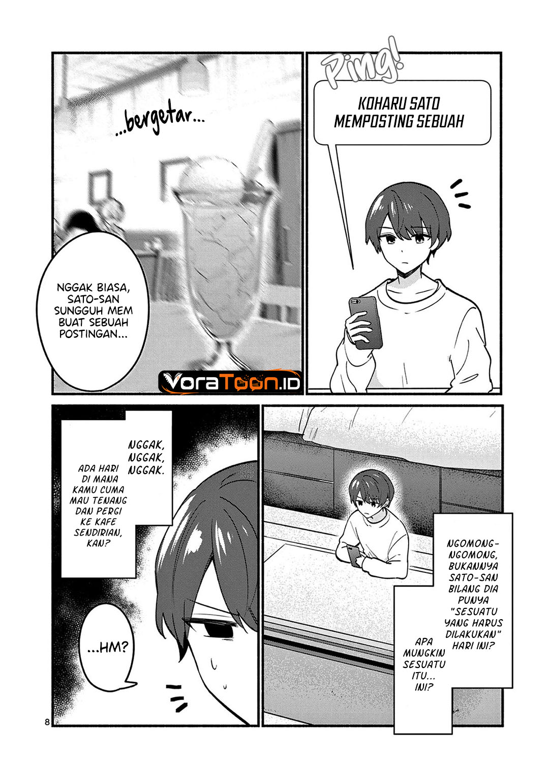 Shiotaiou no Sato-san ga Ore ni dake Amai Chapter 87 - Page 9