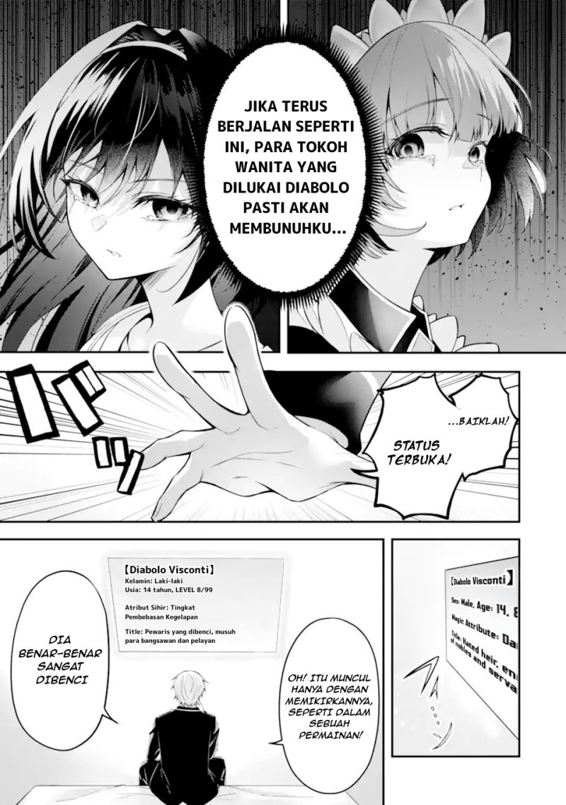 Baca Shokei Flag No Akuyaku Kizoku Ni Tensei Shitaga, Shinitakunainode Yami Maho Wo Kiwamete Heroine Tachi Wo Sukuimasu Byojakuna Heroine Wo Care Shitara Naze Ka Ore Ga Dekiai Sareta Ken - Chapter 1.1 halaman 22