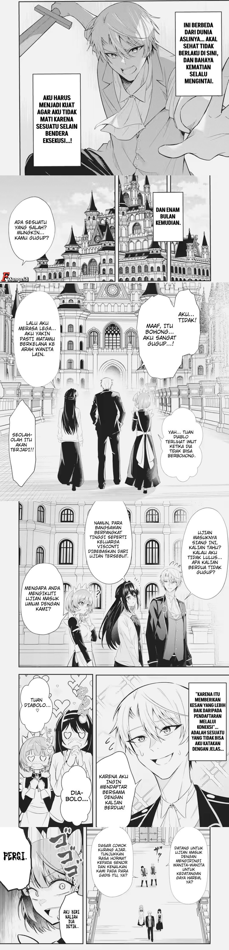 Baca Shokei Flag No Akuyaku Kizoku Ni Tensei Shitaga, Shinitakunainode Yami Maho Wo Kiwamete Heroine Tachi Wo Sukuimasu Byojakuna Heroine Wo Care Shitara Naze Ka Ore Ga Dekiai Sareta Ken - Chapter 3.3 halaman 3
