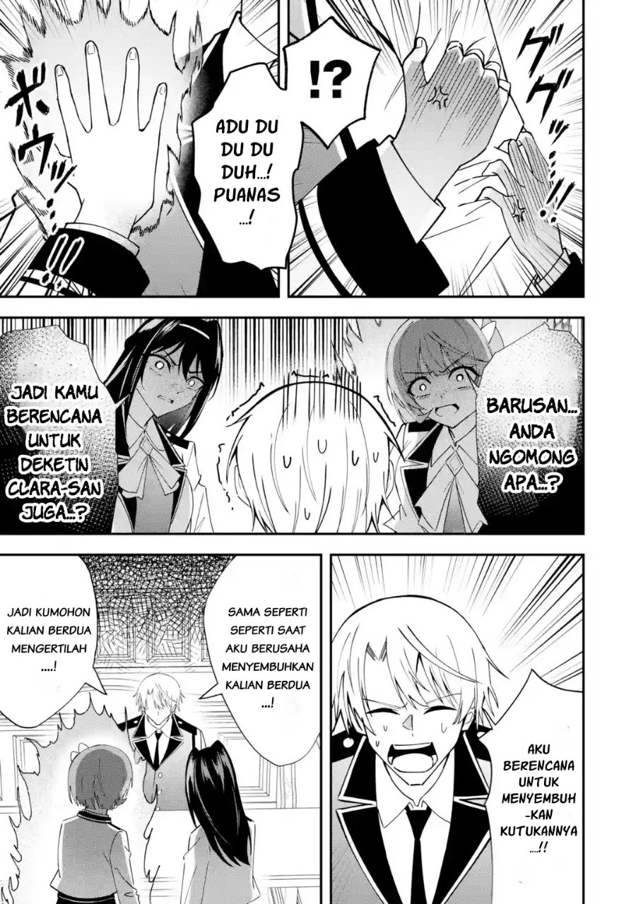 Shokei Flag No Akuyaku Kizoku Ni Tensei Shitaga, Shinitakunainode Yami Maho Wo Kiwamete Heroine Tachi Wo Sukuimasu Byojakuna Heroine Wo Care Shitara Naze Ka Ore Ga Dekiai Sareta Ken Chapter 8.2 - Page 3