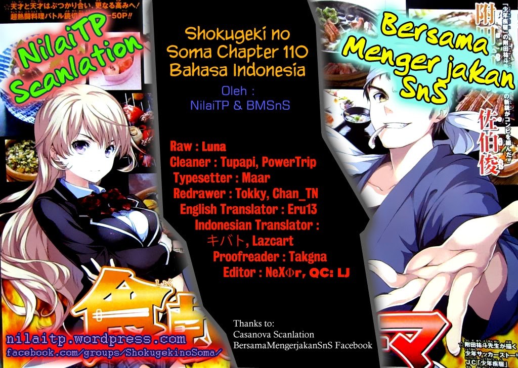 Baca Shokugeki no Souma Etoile - Chapter 110 halaman 1