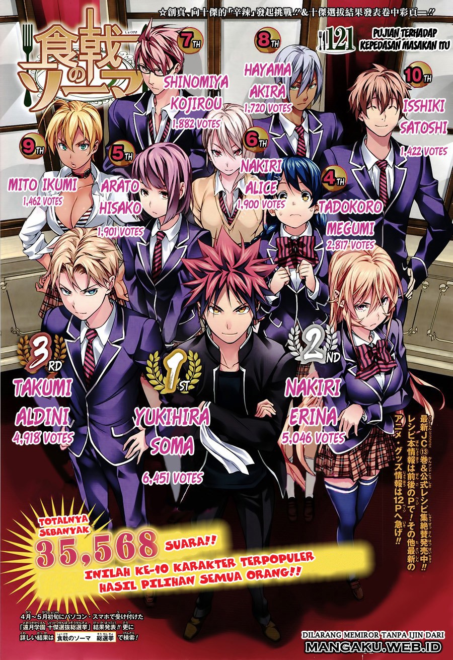 Baca Shokugeki no Souma Etoile - Chapter 121 halaman 2