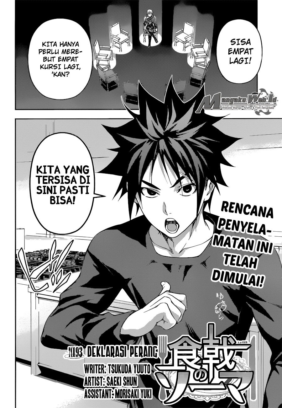 Baca Shokugeki no Souma Etoile - Chapter 193 halaman 3