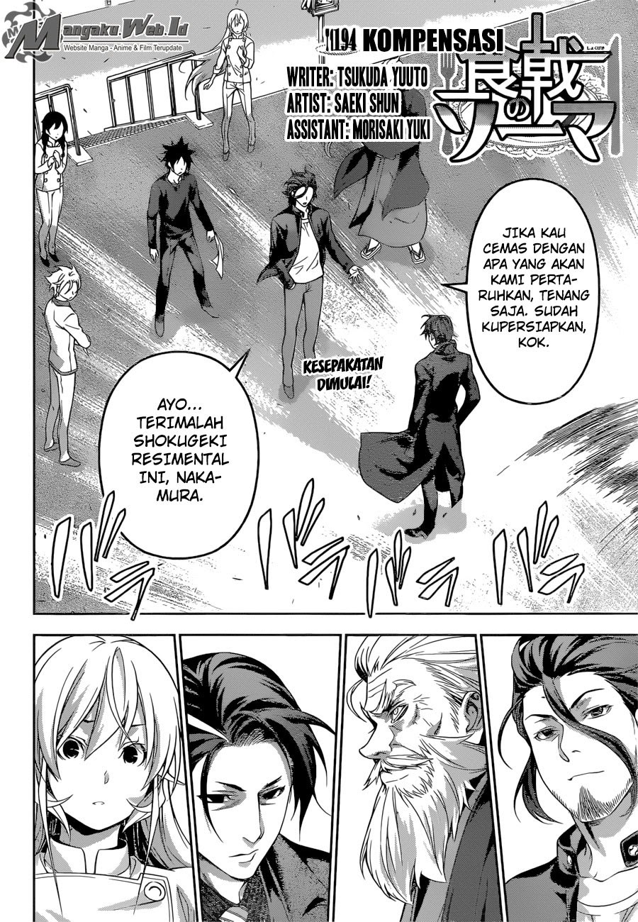 Baca Shokugeki no Souma Etoile - Chapter 194 halaman 3